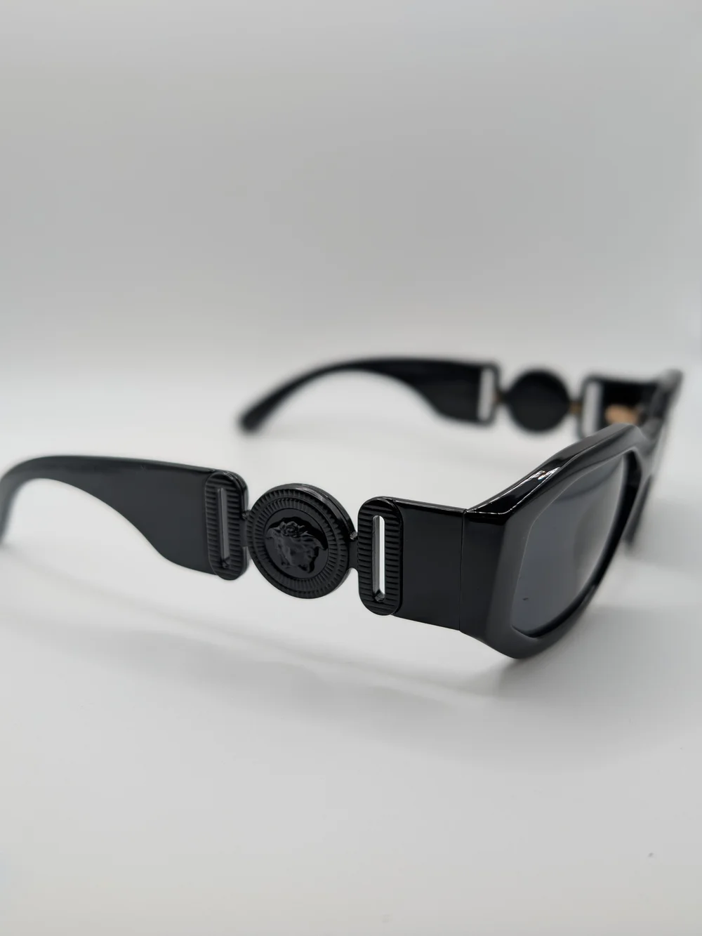 NWT Versace Medusa Biggie Geometric Sunglasses Black VE4361 5360/87 New In Box